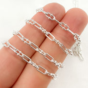 Buy Now Sterling Silver Oval & Mariner Link Chain